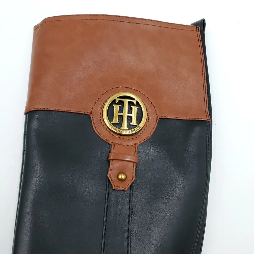 Tommy Hilfiger Ilia 4 Riding Boots Logo Women's Size 6